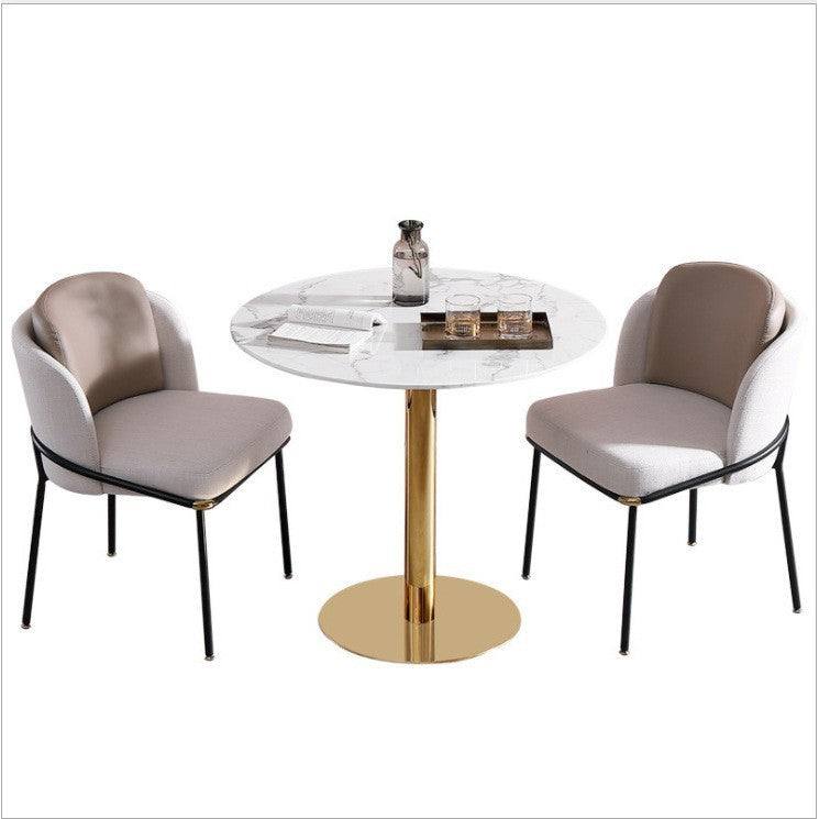 Chair Marble Small Round Table Table