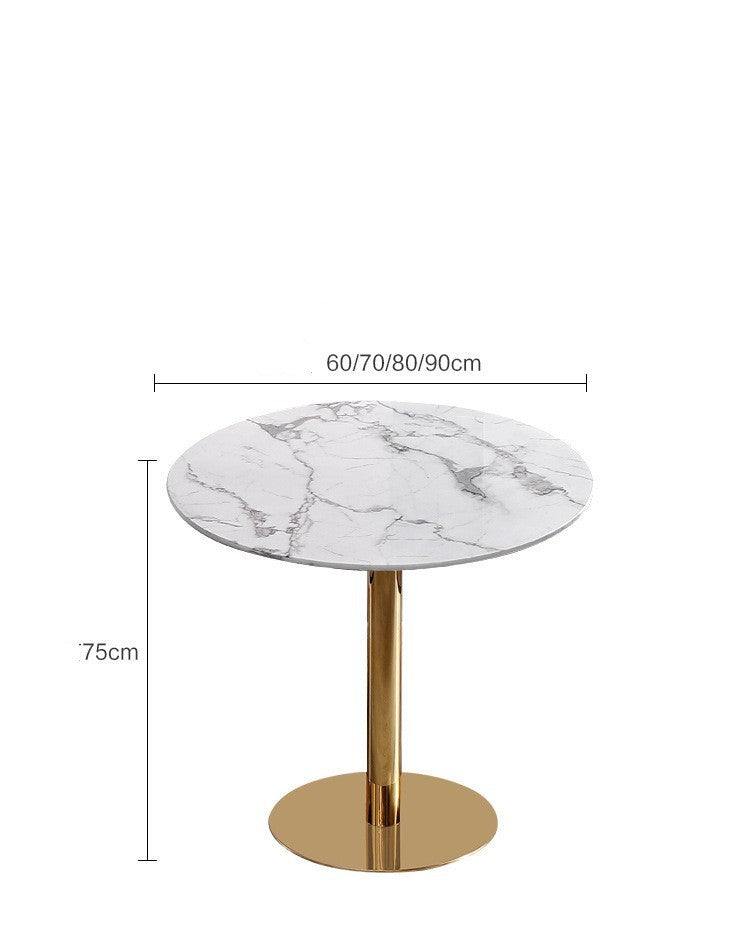 Chair Marble Small Round Table Table